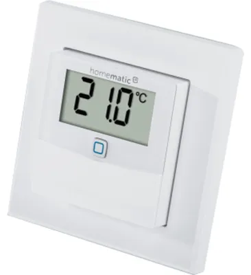 Produktbild von HOMEMATIC IP Smart Home 150180A0, Temp. und Luftfeucht. Sensor mit Display