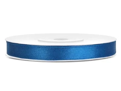 Zdjęcie produktu dla Wstążka satynowa 6 mm x 25 m Niebieska