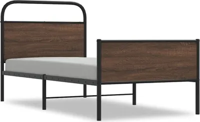 Obrázek produktu pro vidaXL Rám postele bez matrace 90x190 cm hnědý dubový vzhled