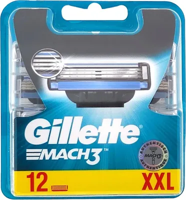 Produktbild von Gillette Mach 3 Rasierklingen 12 Stück – Vorteilspack