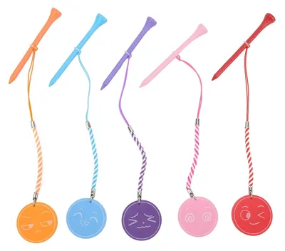 Imagen del producto de Solidchoice: Juego de 5 palos de golf de madera con cuerda antirrobo y espuma EVA magnética