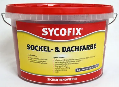Produktbild von Sycofix Sockel- und Dachfarbe Ziegelrot 2,5 l