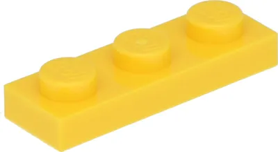 Produktbild von Lego® 1x3 Platte 3623 - 50 Stück Gelb