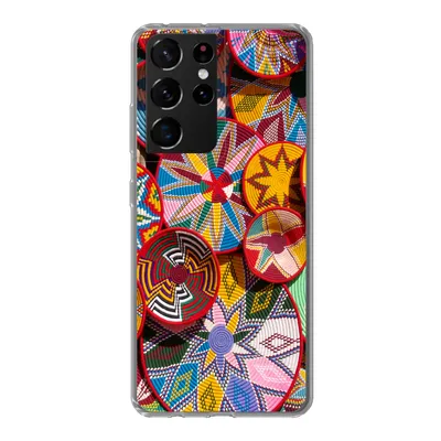 Produktbild von MuchoWow® Handyhülle Schutzhülle Hülle für Samsung Galaxy S21 Ultra Kreis - Muster - Farben Silikon Softcase Handy Hülle - Mobiltelefon