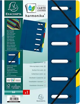 Produktbild von Exacompta 55062E Premium Ordnungsmappe Harmonika. Aus extra starkem Colorspan-Ka
