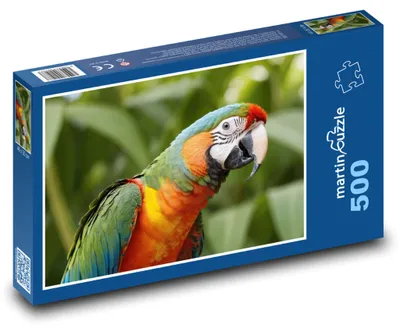 Produktbild von Puzzle 500 Bunter Papagei im Dschungel - martinpuzzle