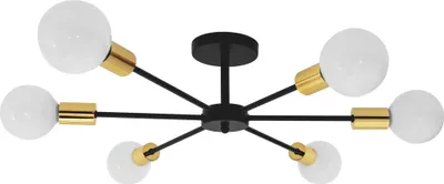 Produktbild von tooLight Hängelampe APP501-6C BLACK/GOLD