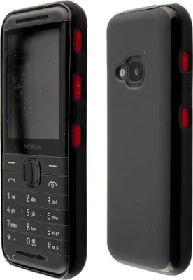 Image de caseroxx Housse de protection TPU compatible avec Nokia 5310 (2020), étui en caoutchouc pour téléphone portable noir