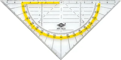 Image de WEDO Géométrie Triangle standard sans manche avec facette Transparent