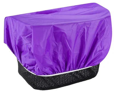 Productafbeelding van Regenhoes fietsmand - Mandhoes fiets - Waterdicht - Paars - 38 x 42 cm
