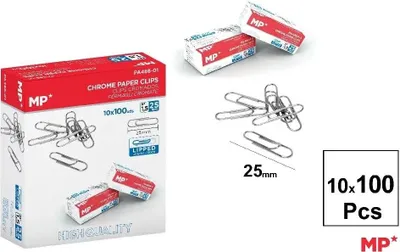 Zdjęcie produktu dla Spinacze biurowe 25 mm 10 opakowań po 100 sztuk