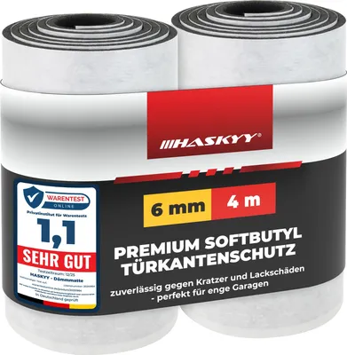 Produktbild von HASKYY Garagen-Wandschutz Türkantenschutz 2x Rollen 2 m x 25 cm x 6 mm