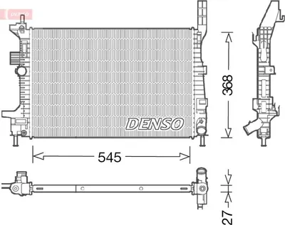 Obrázek produktu pro DENSO Chladič, chlazení motoru DRM10029