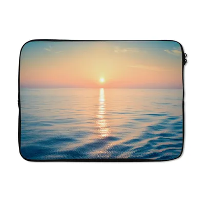 Produktbild von MuchoWow® Laptop Hülle 13 Zoll Sonne - Meer - Farben Laptoptasche - Laptophülle - Sleeve - Rundumschutz