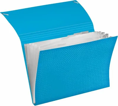 Produktbild von Veloflex Fächermappe A4 VELOCOLOR PP blau
