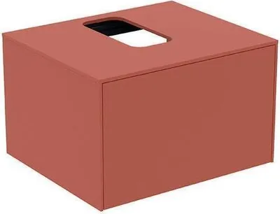 Produktbild von Waschtischplatte CONCA mittiger Auss 602x505mm Sunset matt Sunset matt