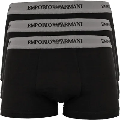 Zdjęcie produktu dla EMPORIO ARMANI bokserki 3 pack elastyczne kąpielówki kolor 00120 rozmiar S
