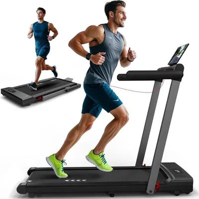 Obrázok produktu pre Behací pás pre domáce použitie – FT50 – motor s výkonom 2,25 PS – rýchlosť 1–12 km/h – skladací – Bluetooth a reproduktory – displej – bezdrôtové meranie srdcovej frekvencie