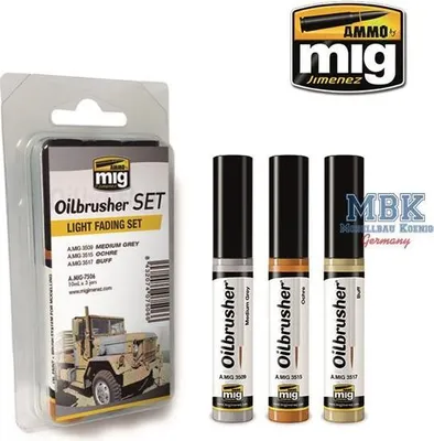 Produktbild von Munition für MIG AMIG7506 Ölpinsel-Set für leichte Verblassung