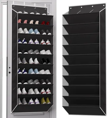 Image de Étagère à chaussures suspendue pour 30 paires de chaussures, avec 10 niveaux