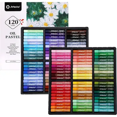 Produktbild von Ölpastelle 120 Farben weiche Pastellkreiden für Kunst Malerei Zeichnung Mischen Kunstzubehör für Künstler Anfänger