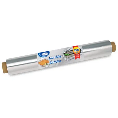 Produktbild von 1x Alufolie robuste Qualität 44 cm x 150 m 11 my einzeln verpackt