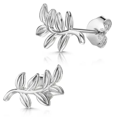Produktbild von MATERIA by Matthias Wagner Ohrstecker Zweig 925 Silber für Damen SO-313