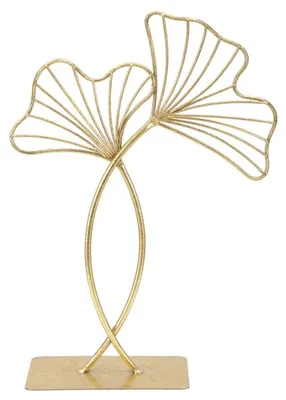 Immagine prodotto di Scultura decorativa Leaf Glam in ferro dorato