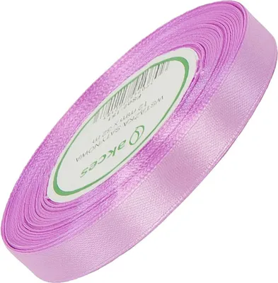 Image de Ruban de satin 12 mm - rose et violet - 32 mètres