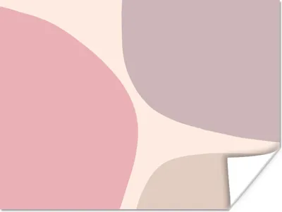 Produktbild von MuchoWow® Poster Gestaltung - Pastell - Minimalismus 40x30 cm - Plakate für die Wände - Poster Wohnzimmer