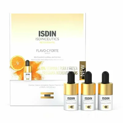 Image de Isdin Isdinceutics Rajeunir Flavo c Forte Sérum 3x5 3ml