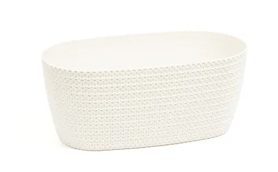Obrázek produktu pro LAMELA spolka z organiczona odpowiedzi. Truhlík na květiny JERSEY 380mm krém