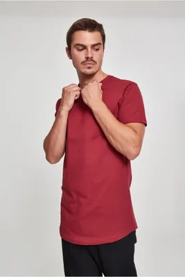 Obrázok produktu pre Urban Classics TB638 | Tvarované dlhé tričko Pánske tričko - Farba: Burgundy - Veľkosť: S