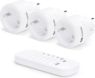 Productafbeelding van Draadloze Stopcontacten Set - 3 Stuks met Afstandsbediening voor Binnen, 2300W, 230V