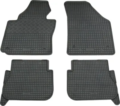 Produktbild von Rigum Gummi Fußmatten Set für VW Touran 1T, Bj. 2003-2015 + VW Caddy, Bj. 2005-