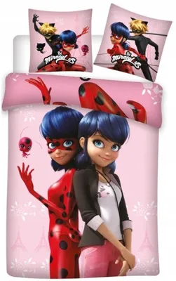 Produktbild von Aymax Miraculous Baumwollbettwäsche 140x200 cm Wendeoptik