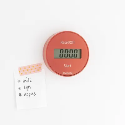 Zdjęcie produktu dla Brabantia Tasty+, Cyfrowy minutnik, Różowy, 99 min, Plastik, LCD, Magnetyczny