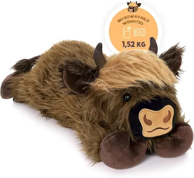 Obrázok produktu pre Hrejivý vankúš, plyšová kravva 50 cm, 1,7 kg, pre deti a dospelých
