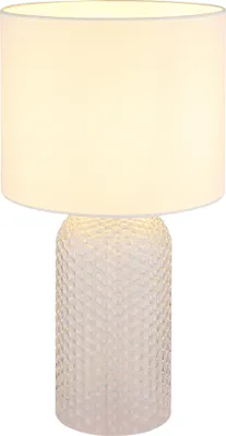 Immagine prodotto di Lampada da tavolo, vetro tessile, bianco, H 50 cm