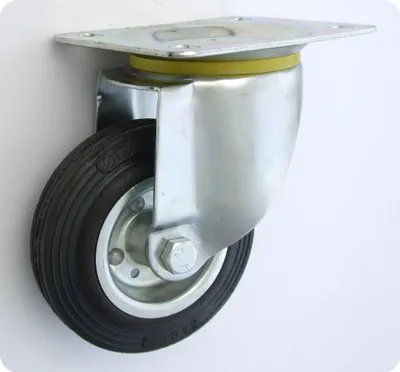 Immagine prodotto di Ruota In Metallo-Gomma 125 Mm Girevole 22