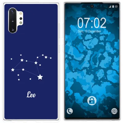 Produktbild von PhoneNatic Case kompatibel mit Samsung Galaxy Note 10+ Silikon-Hülle SternzeichenLeo M4