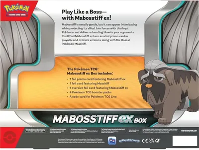 Immagine prodotto di Pokémon TCG: Mabosstiff ex Box
