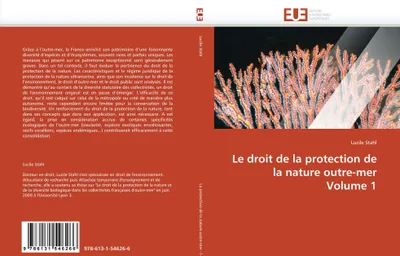 Produktbild von Le droit de la protection de la nature outre-mer Volume 1