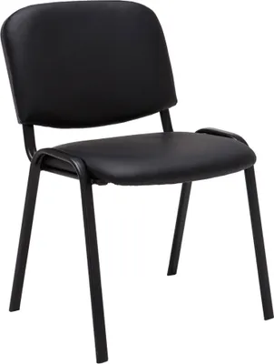 Produktbild von Besucherstuhl HLO-CP111 Kunstleder  schwarz