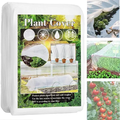 Produktbild von Pflanzenschutznetz, Gemüseschutznetz, 2 x 10 Pflanzenschutznetz, Frostschutzvlies für Pflanzen, Frostschutz für Gemüse, Obstbäume und Pflanzen, Vogelschutznetz für Hochbeete, Gewächshäuser (2*10M)