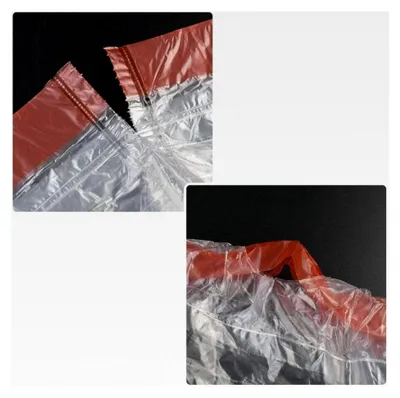 Produktbild von 50 Liter Müllbeutel Transparent, Mülltüten mit Zugband, 120 Beutel