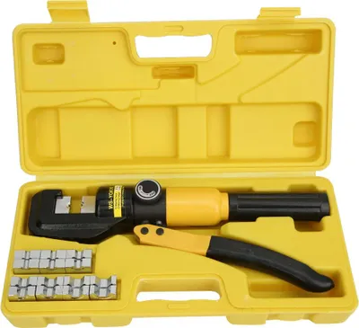 Obrázek produktu pro 8tunová hydraulická kleště na lisování kabelových koncovek s 16 lisovacími čelistmi (4šC70 mm2)