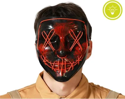 Obrázok produktu pre Atosa Halloween leuchtmaske Rot Rot Jedna veľkosť