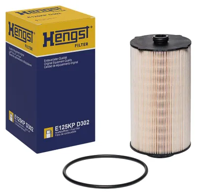Productafbeelding van Brandstoffilterinzetstuk 202 mm, HENGST FILTER, geschikt voor onder andere IVECO STRALIS