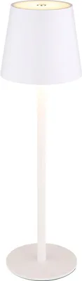 Obrázok produktu pre Dobíjacia LED stolná lampa GLOBO VANNIE, H 36 cm, stmievateľná, biela, 58438W